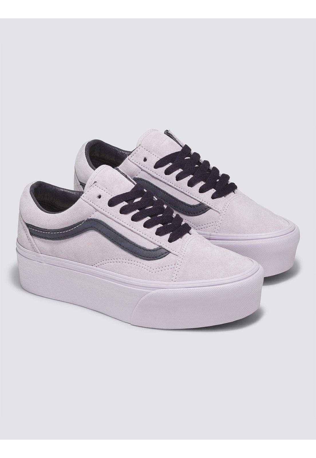 Zapatilla Urbana Mujer Old Skool Stackform Lila Vans-0