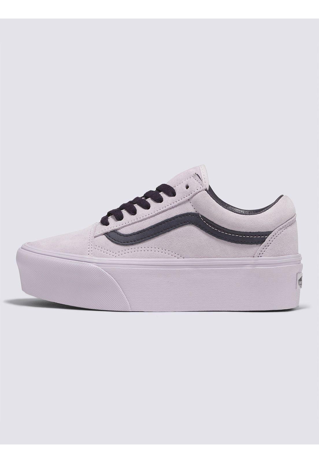 Zapatilla Urbana Mujer Old Skool Stackform Lila Vans-1