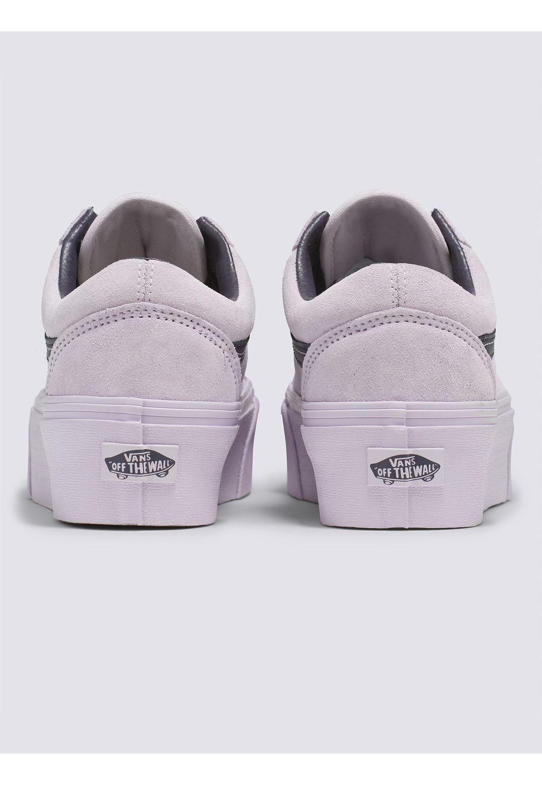 Zapatilla Urbana Mujer Old Skool Stackform Lila Vans-4