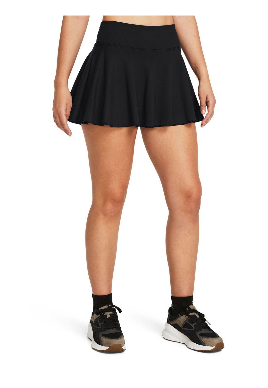 Falda Short UA Motion para mujer Negro-3