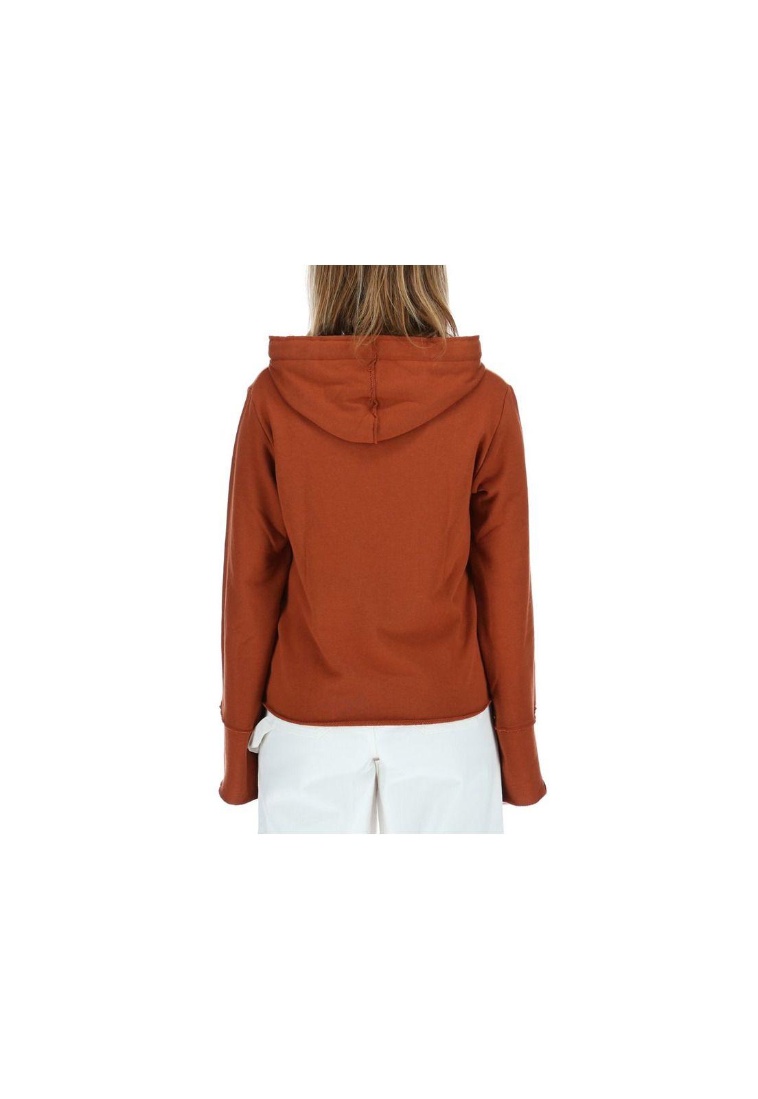 Poleron Mujer Flare Out Terracota-2