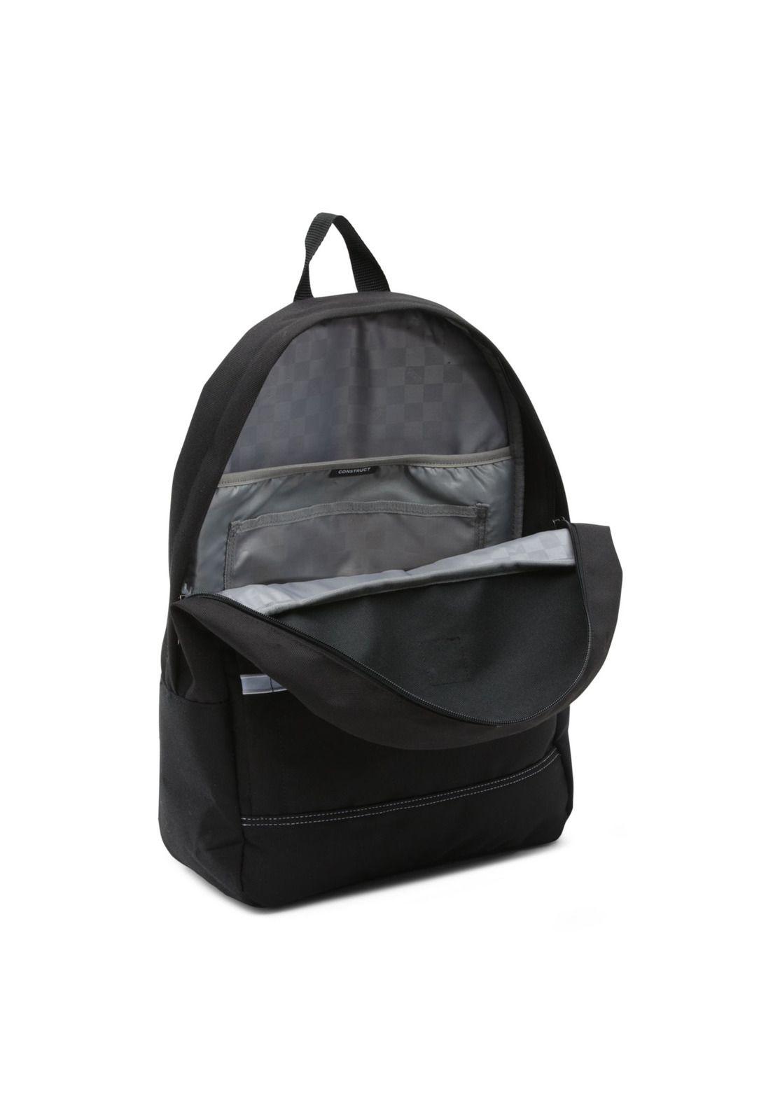 Mochila Hombre Mn Construct Skool Black-White-2