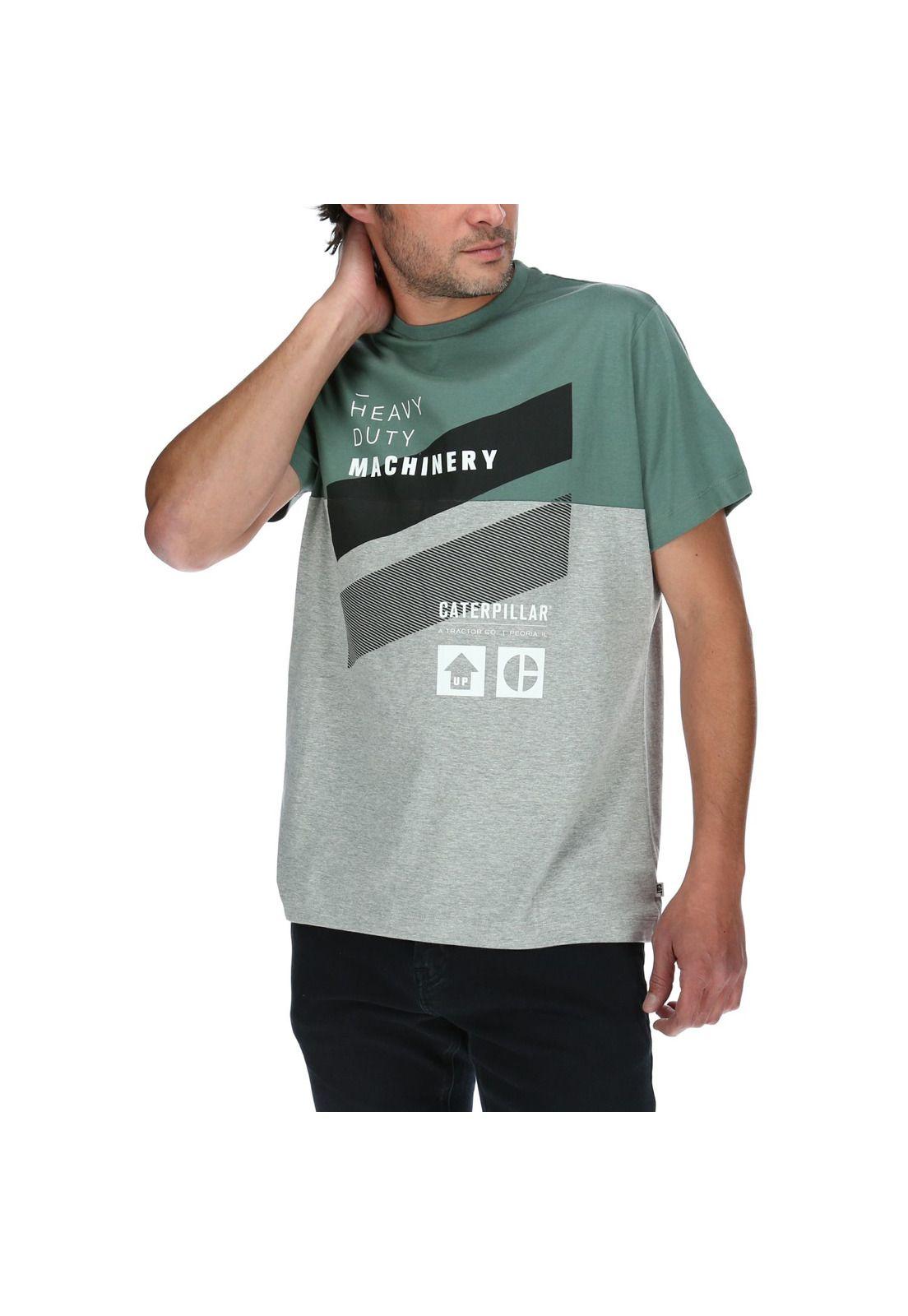 Polera Mc Hombre Labels Heather Grey Tee Gris-0