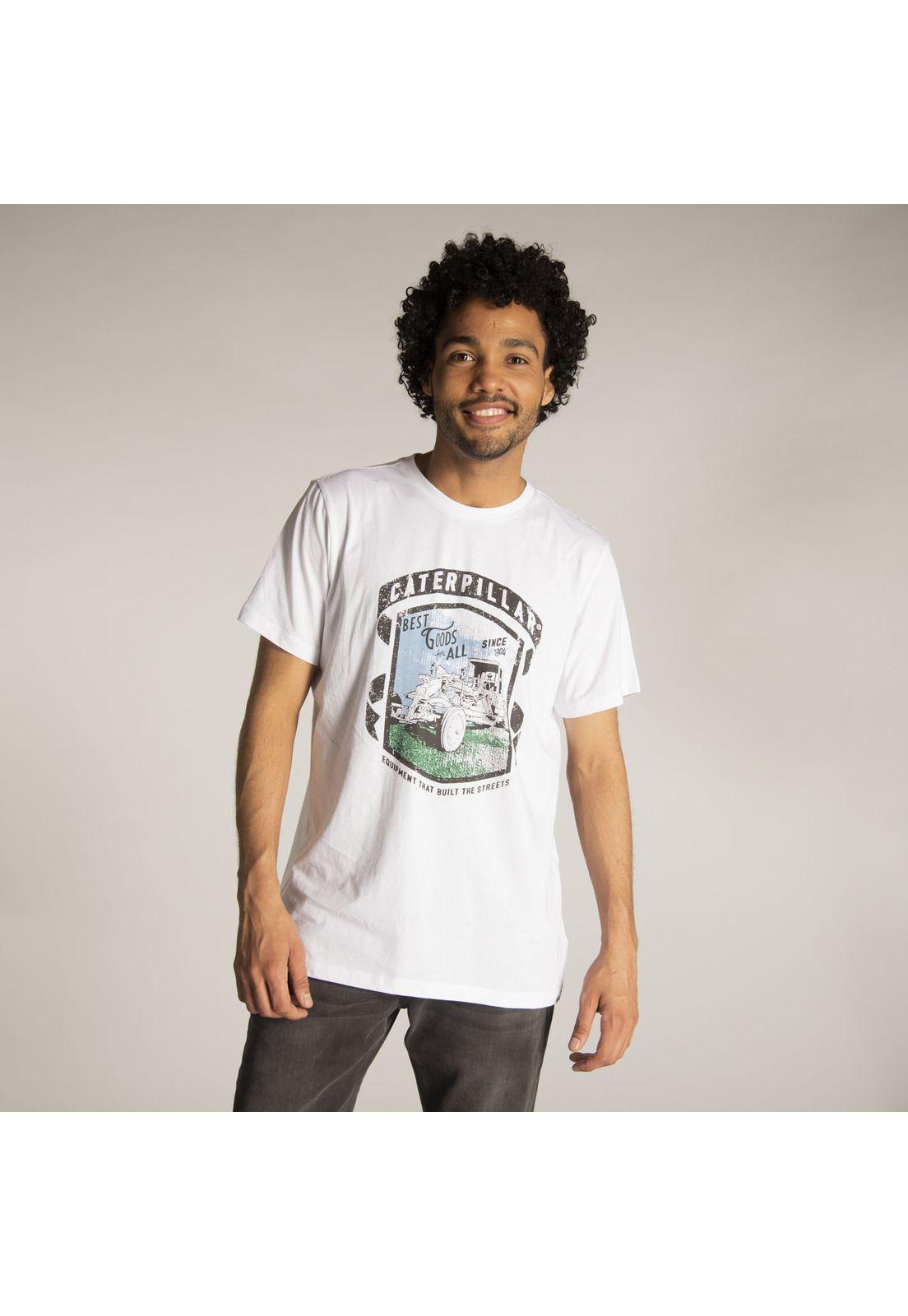 Polera M/C Hombre Best Goods Ribbon Te Blanco-0