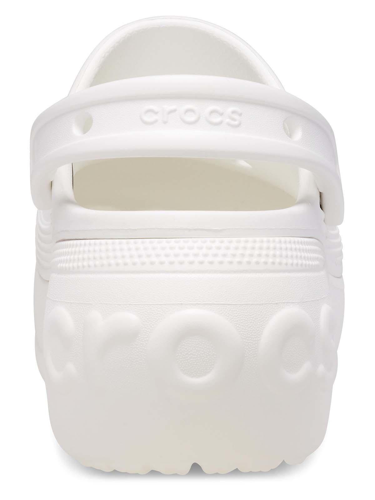 Zueco Crocs Mujer Plataforma Blanco-7