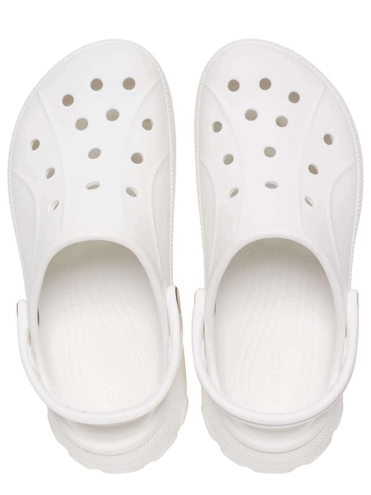Zueco Crocs Mujer Plataforma Blanco-4