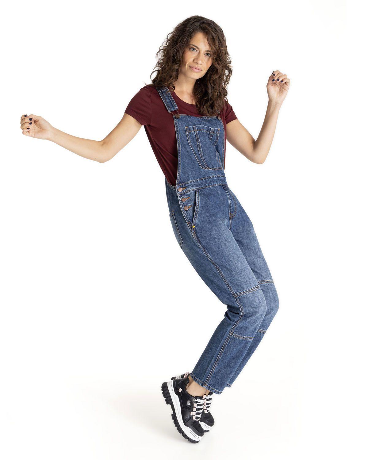 Jardinera Mujer W Foundation Denim O Azul-0