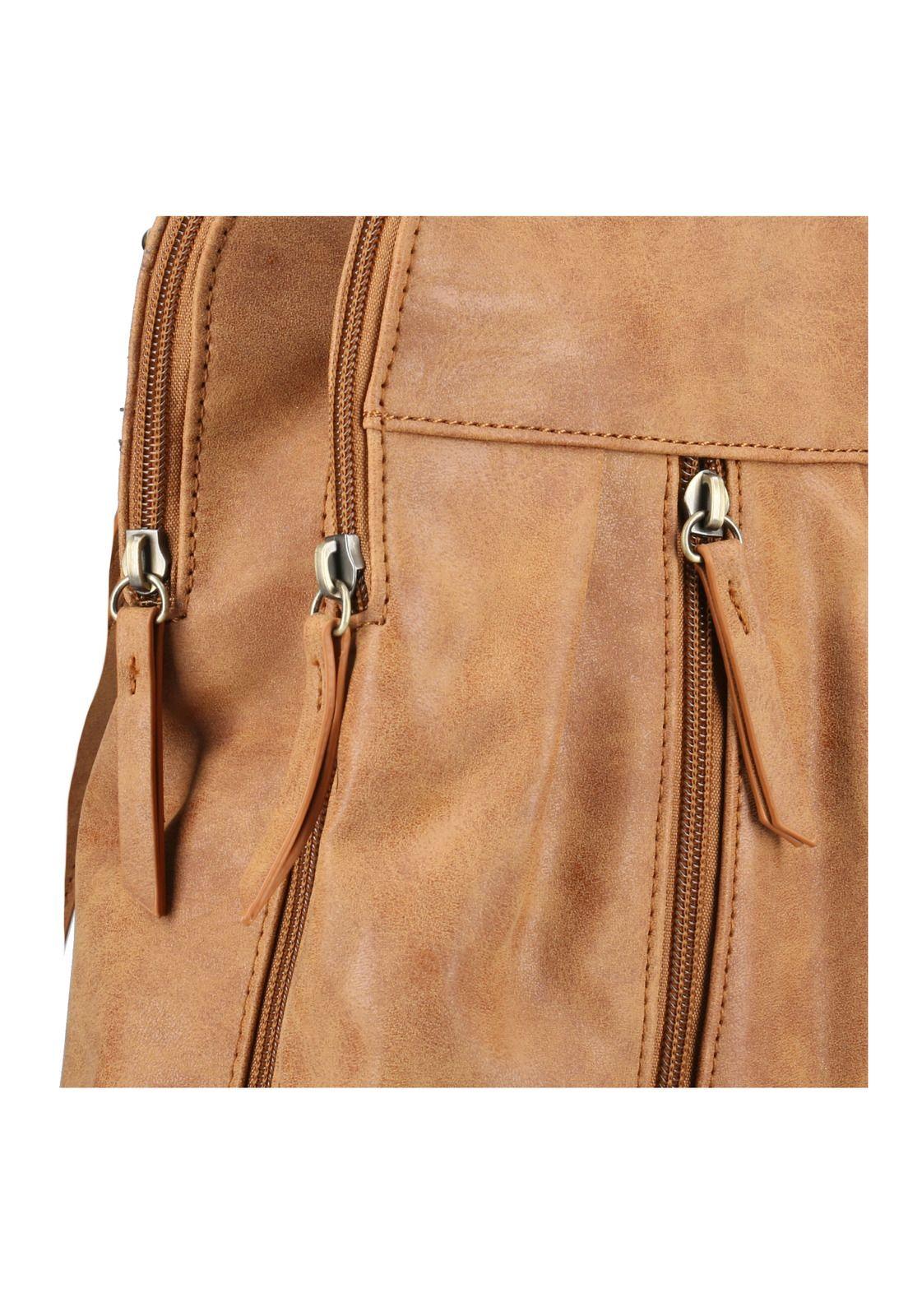 Cartera Mujer Cobb Backbag Café-4