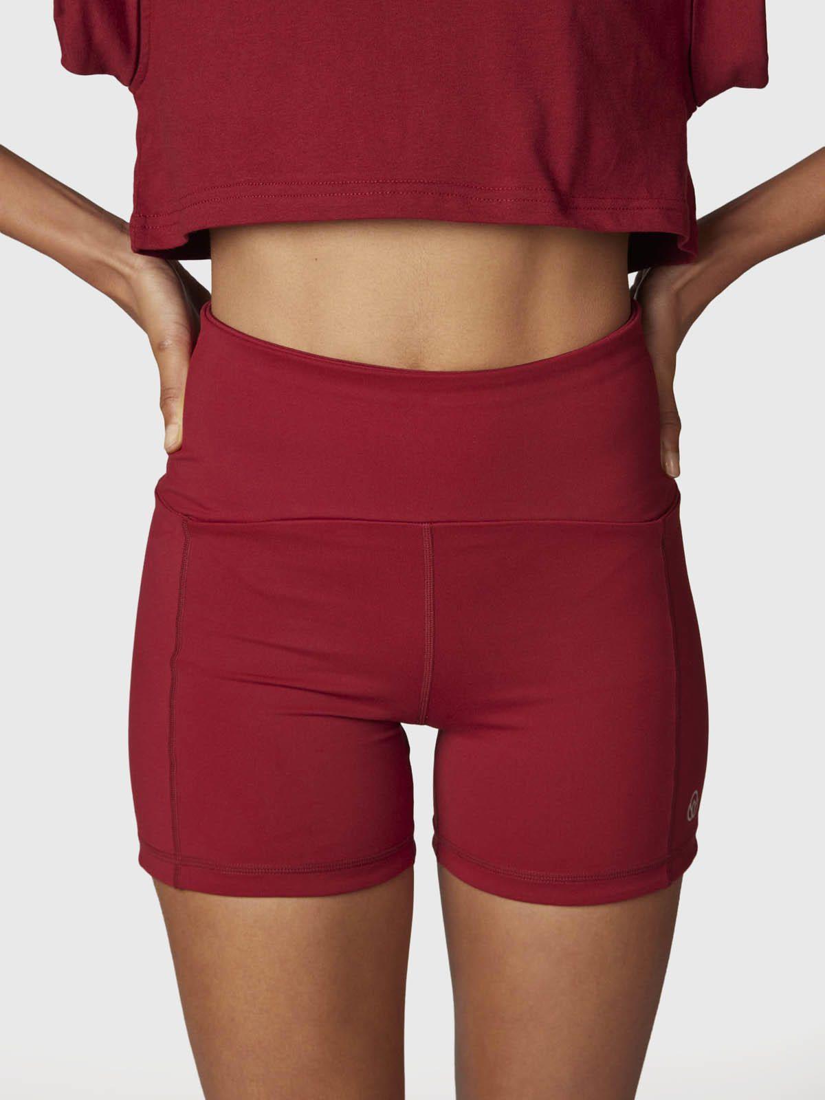 Short Mujer Pocket Aloe Granate -0