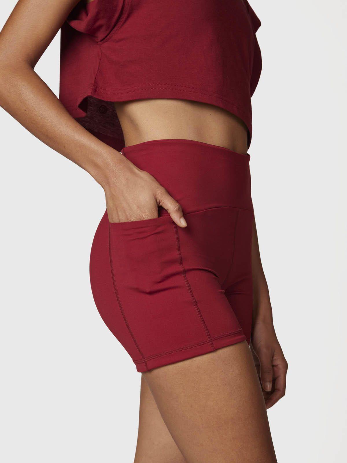 Short Mujer Pocket Aloe Granate -1