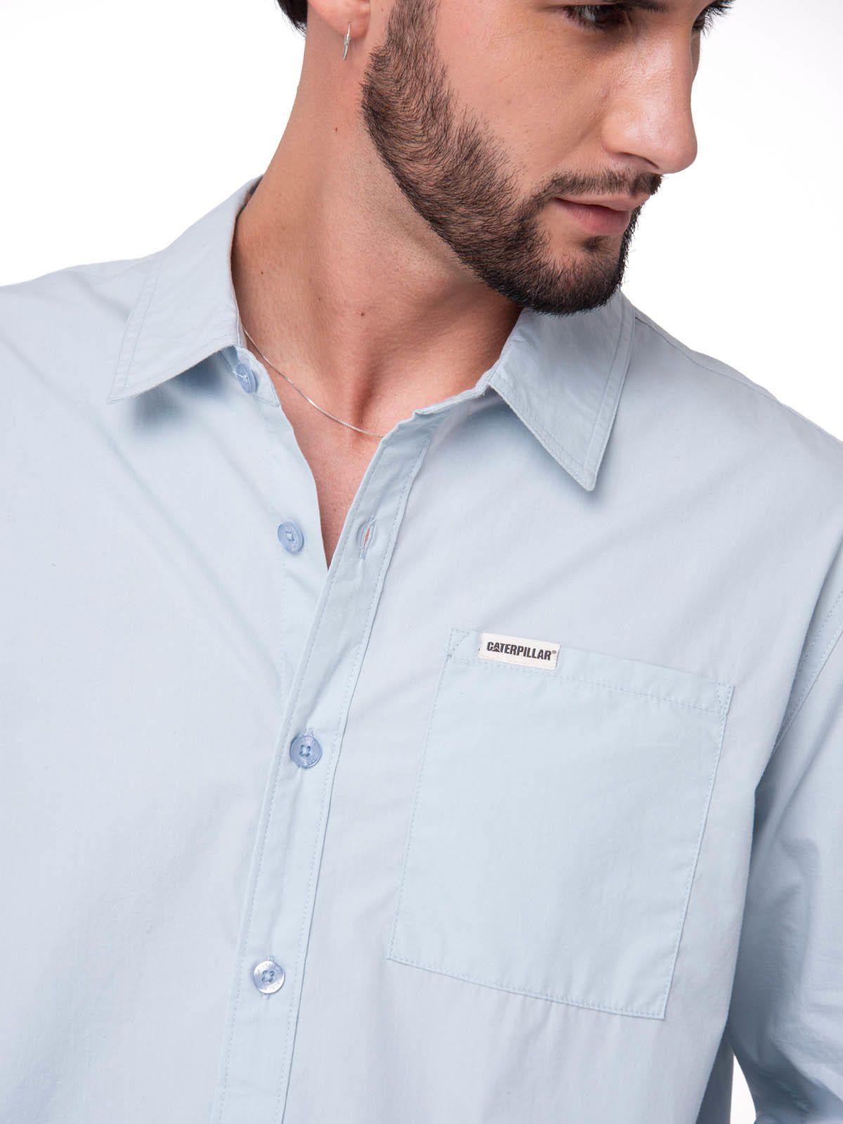 Camisa Hombre Popplin Convertible Celeste-3