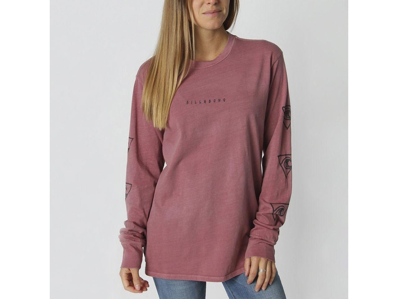 Polera Manga Larga Waves For Days Vintage Plum-0