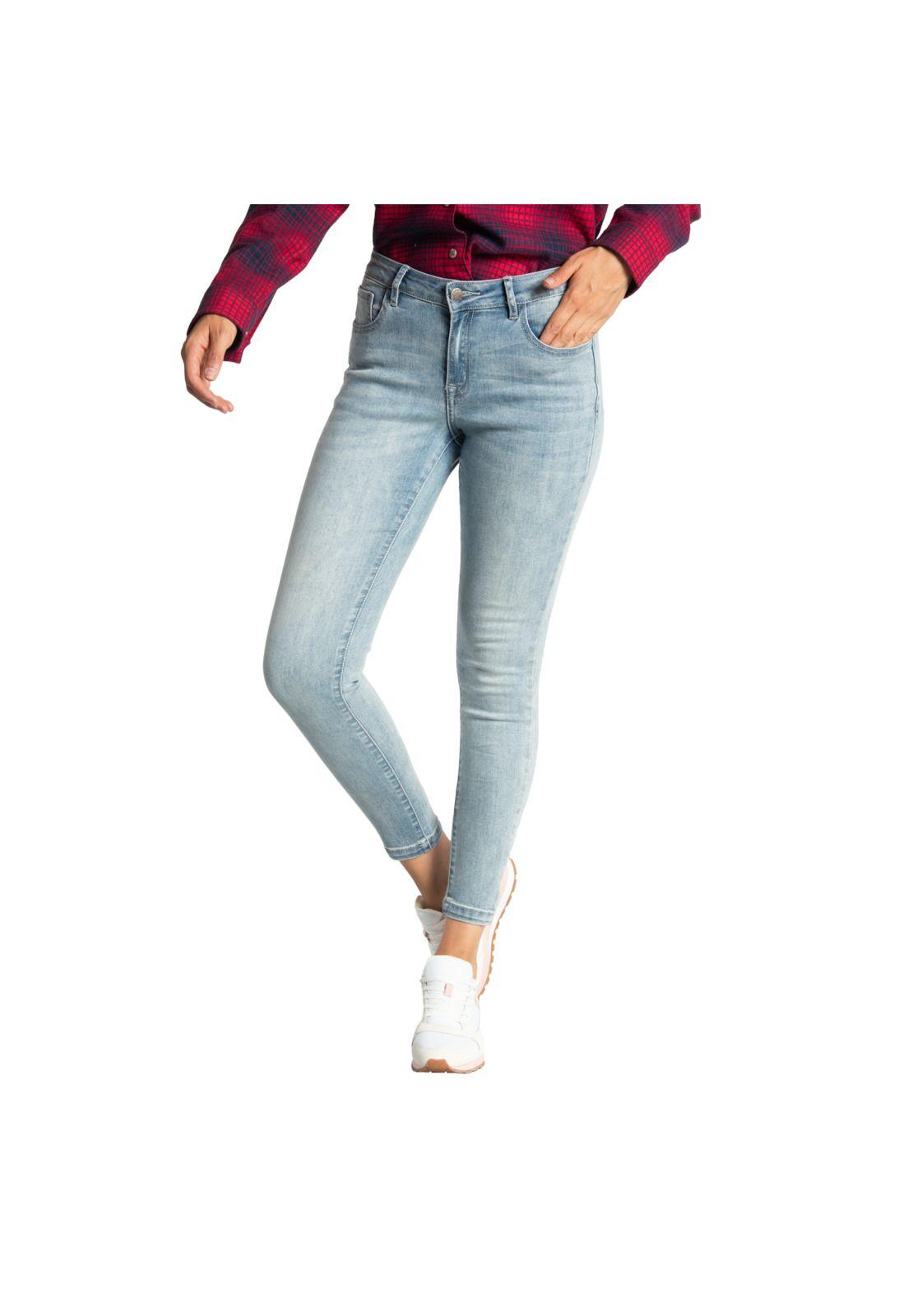 Jeans Mujer Symbol Skinny Celeste-0