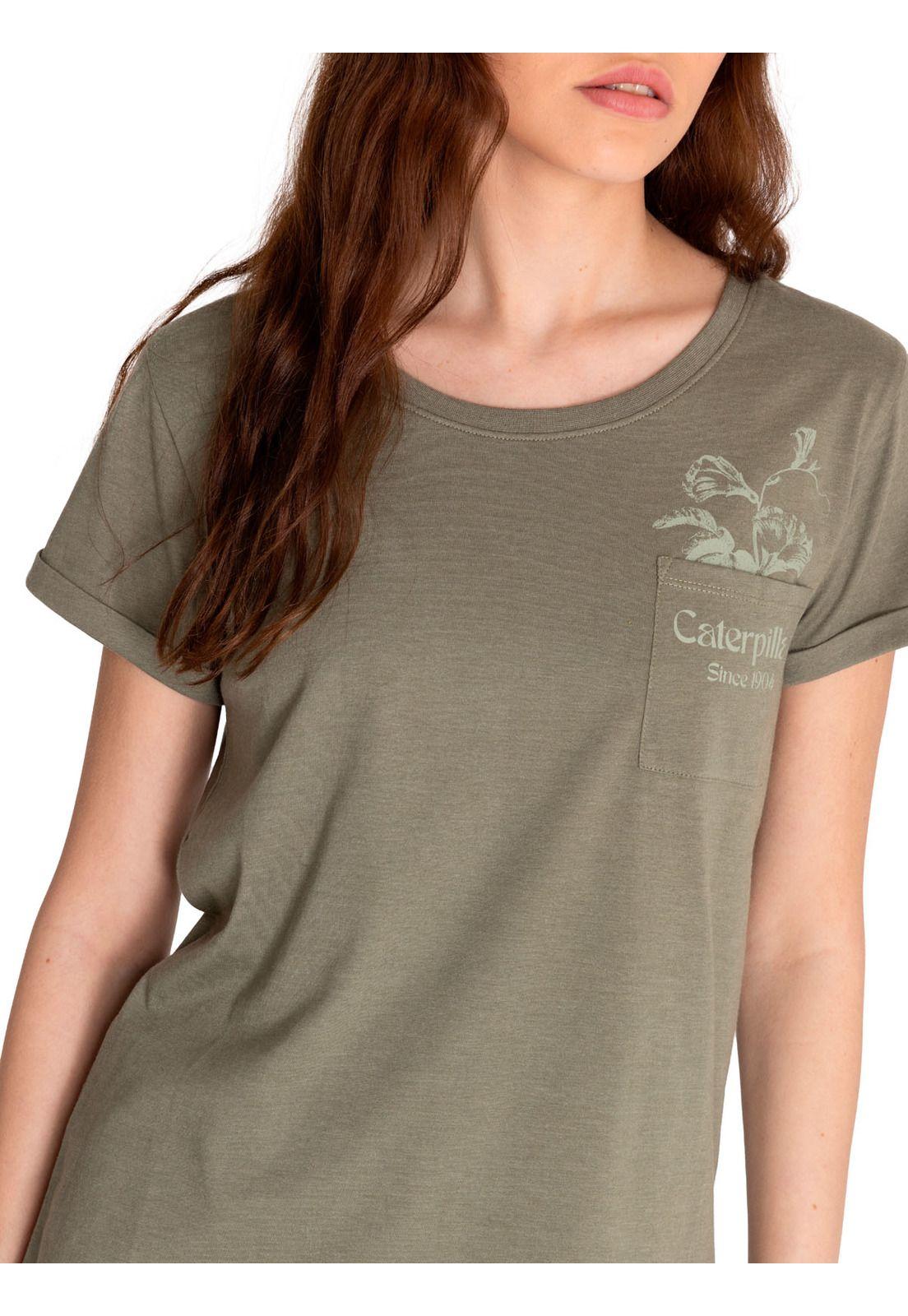 Polera Manga Corta Mujer Novelty Pocket Tee 1 Verde-4