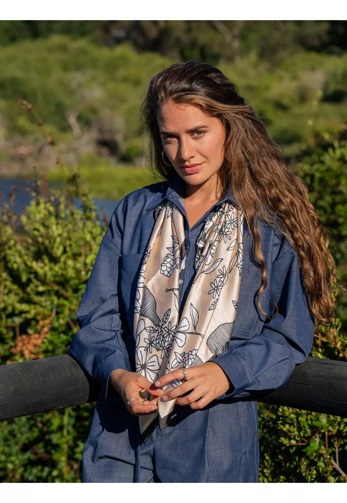 Pañuelos Igna Scarf Mujer Beige-1