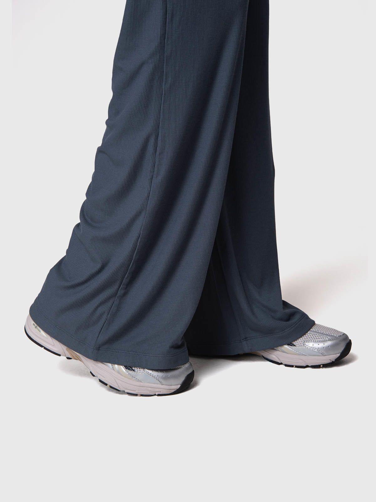 Pantalón Modal Rib Gris-3