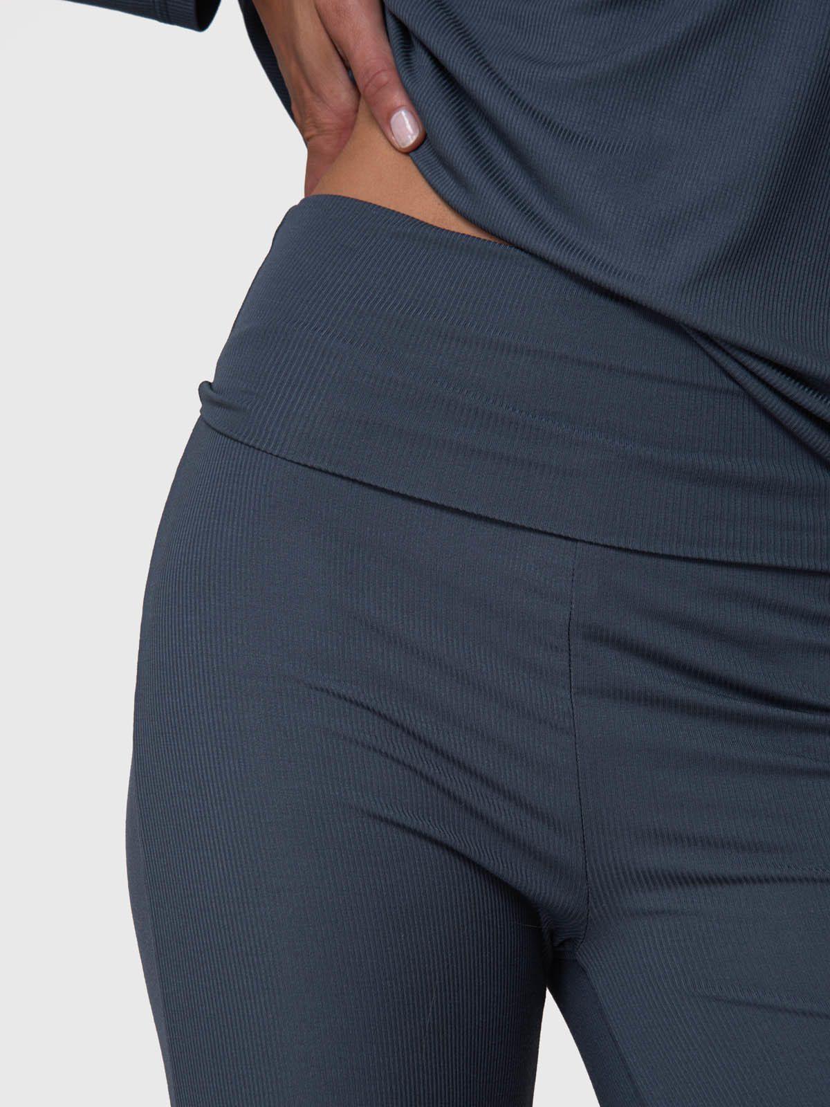 Pantalón Modal Rib Gris-1