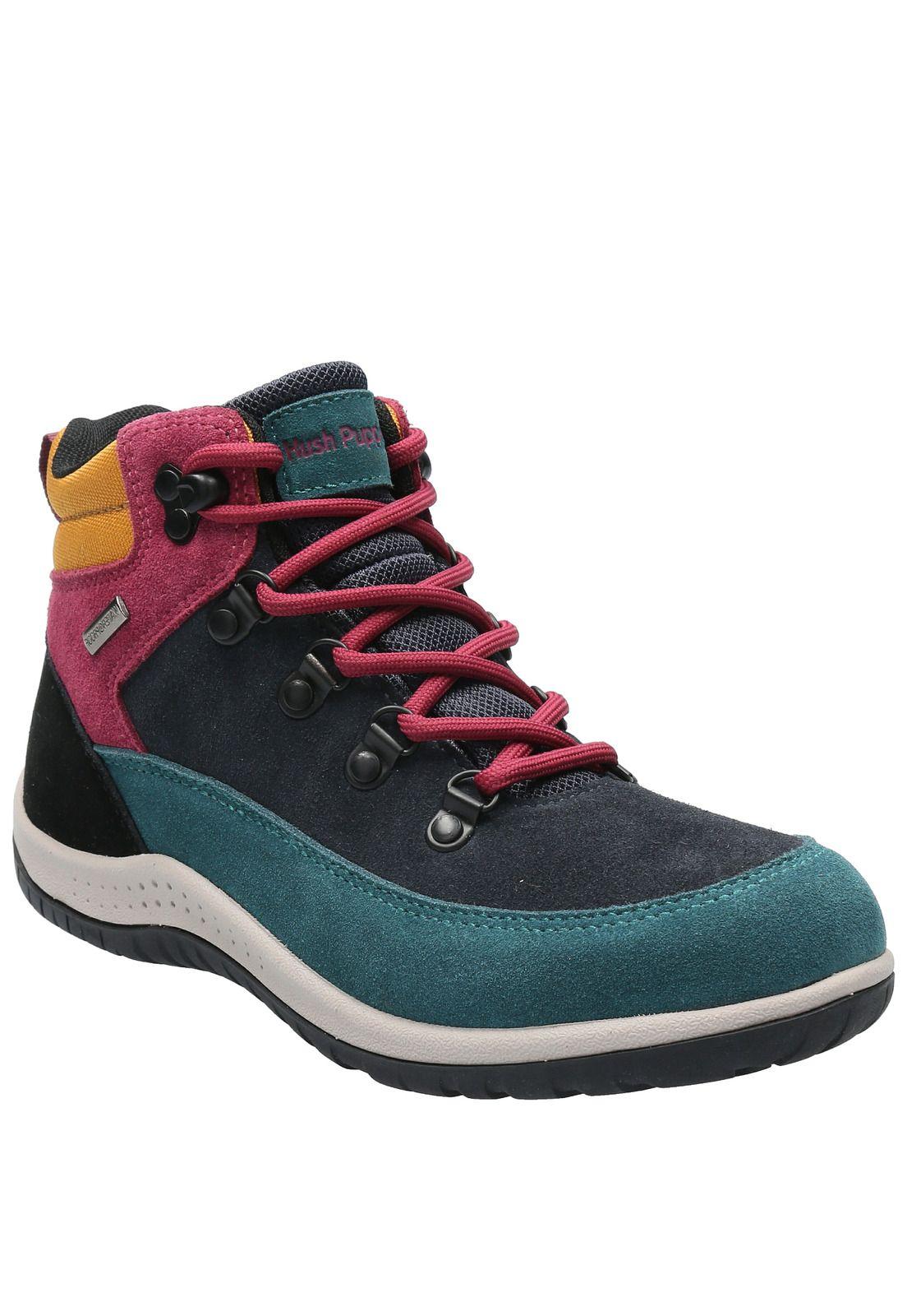 Botín Cuero Mujer Emur Azul Waterproof-0