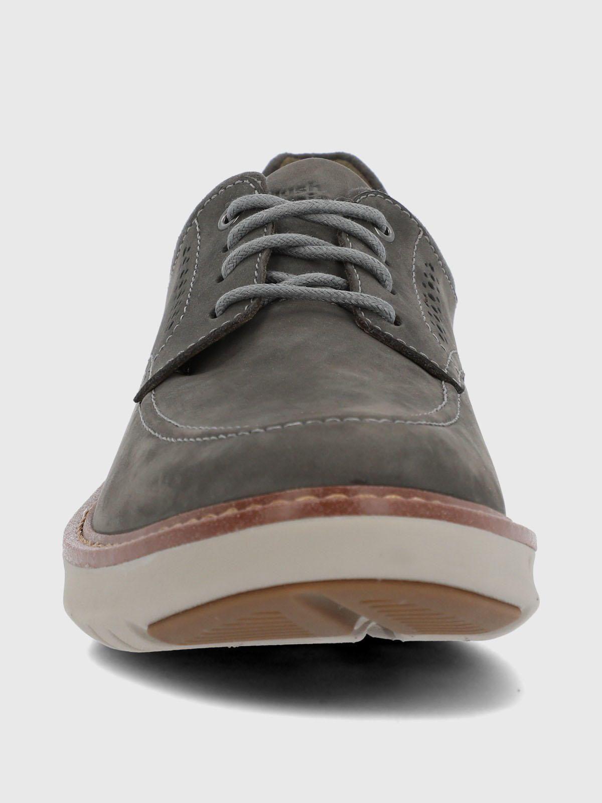 Zapato Cuero Hombre Smart Derby Gris-3