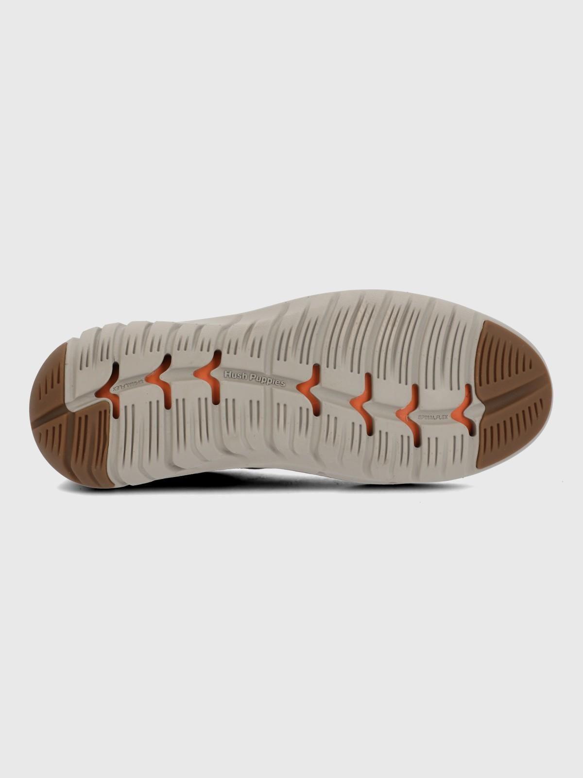 Zapato Cuero Hombre Smart Derby Gris-7
