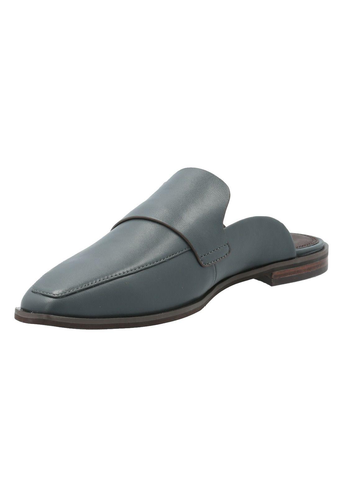 Zapato Cuero Mujer Somel Gris -3