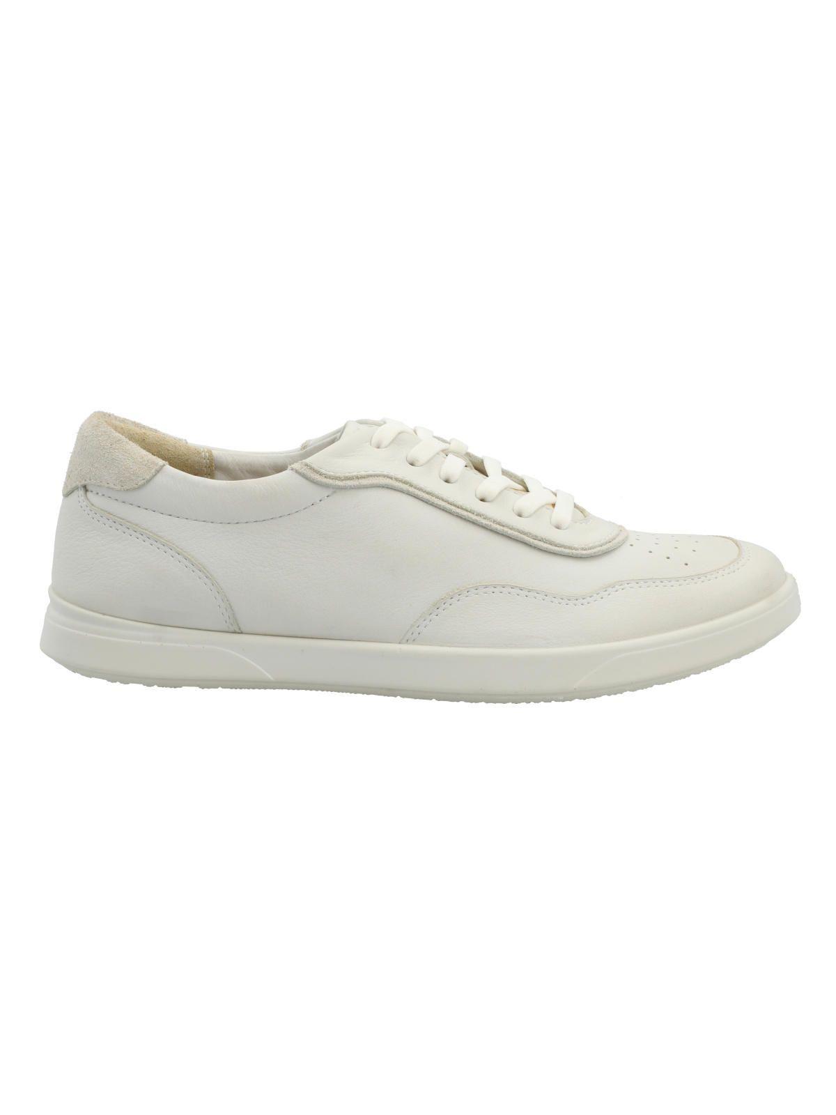 Zapatilla Cuero Mujer Clive Blanco-0