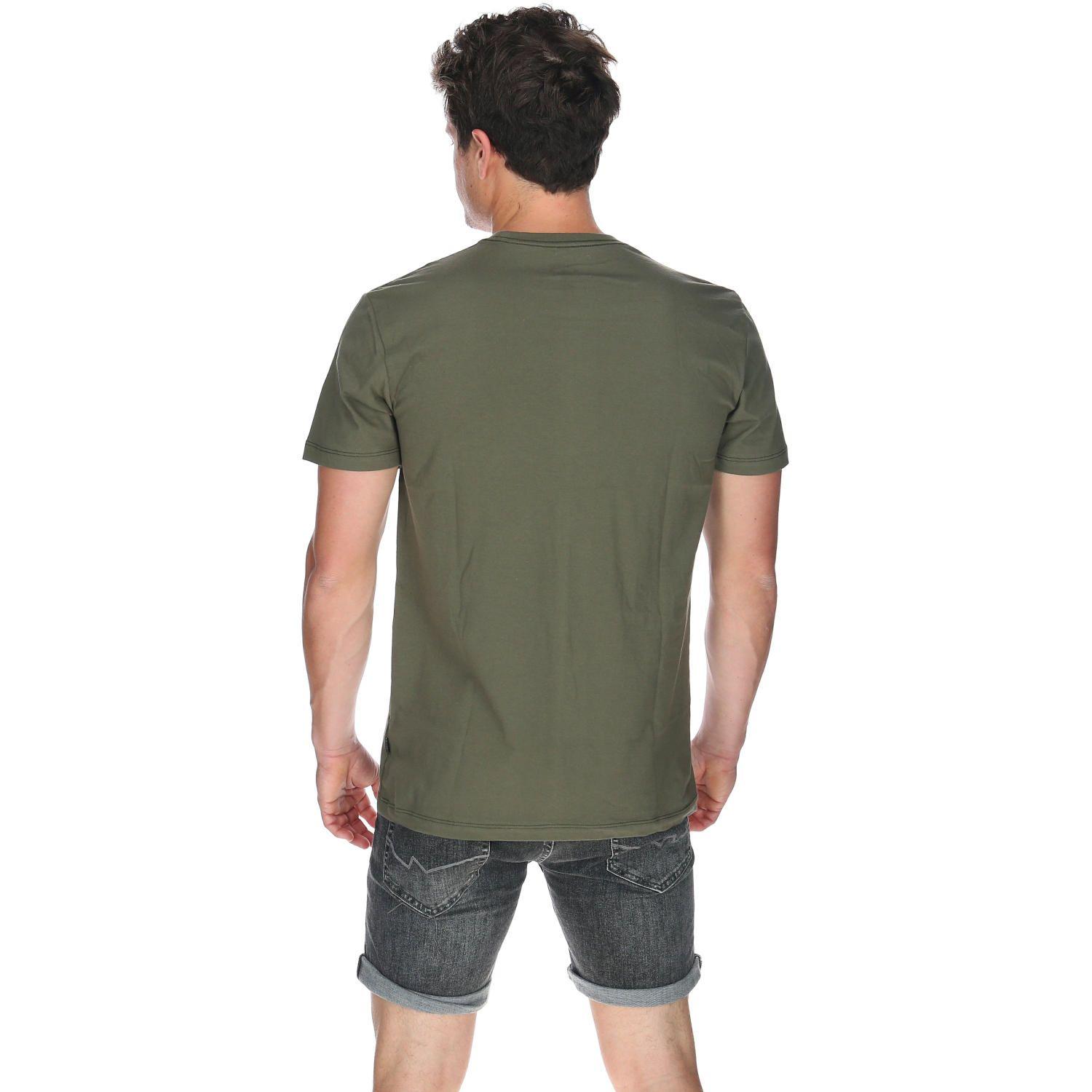 Polera M/C Hombre Stacked Arch Pole Verde-2