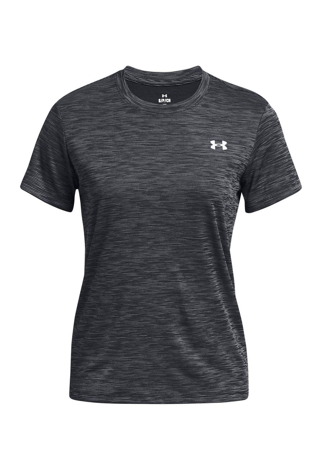Polera manga corta Tech  mujer Negro-0