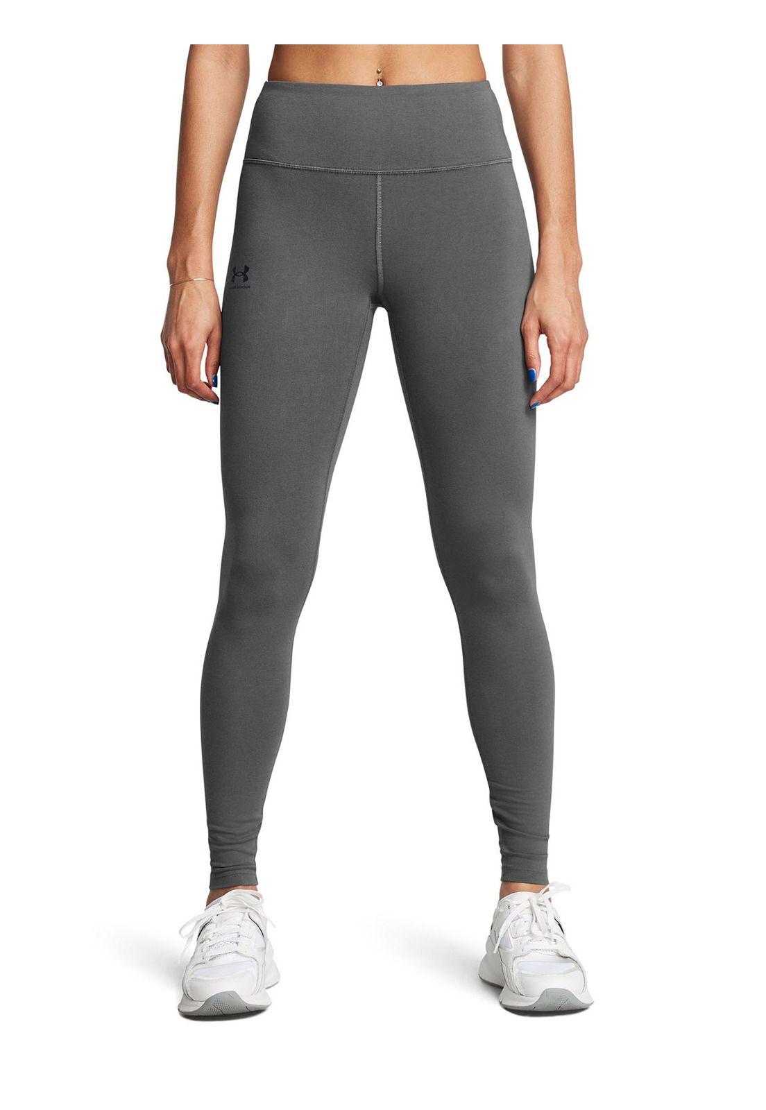 Calzas UA Rival gris para mujer-3