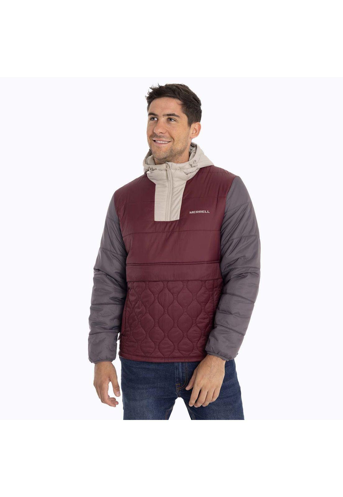 Parka Hombre Mid Zipper Burdeo Merrell-0