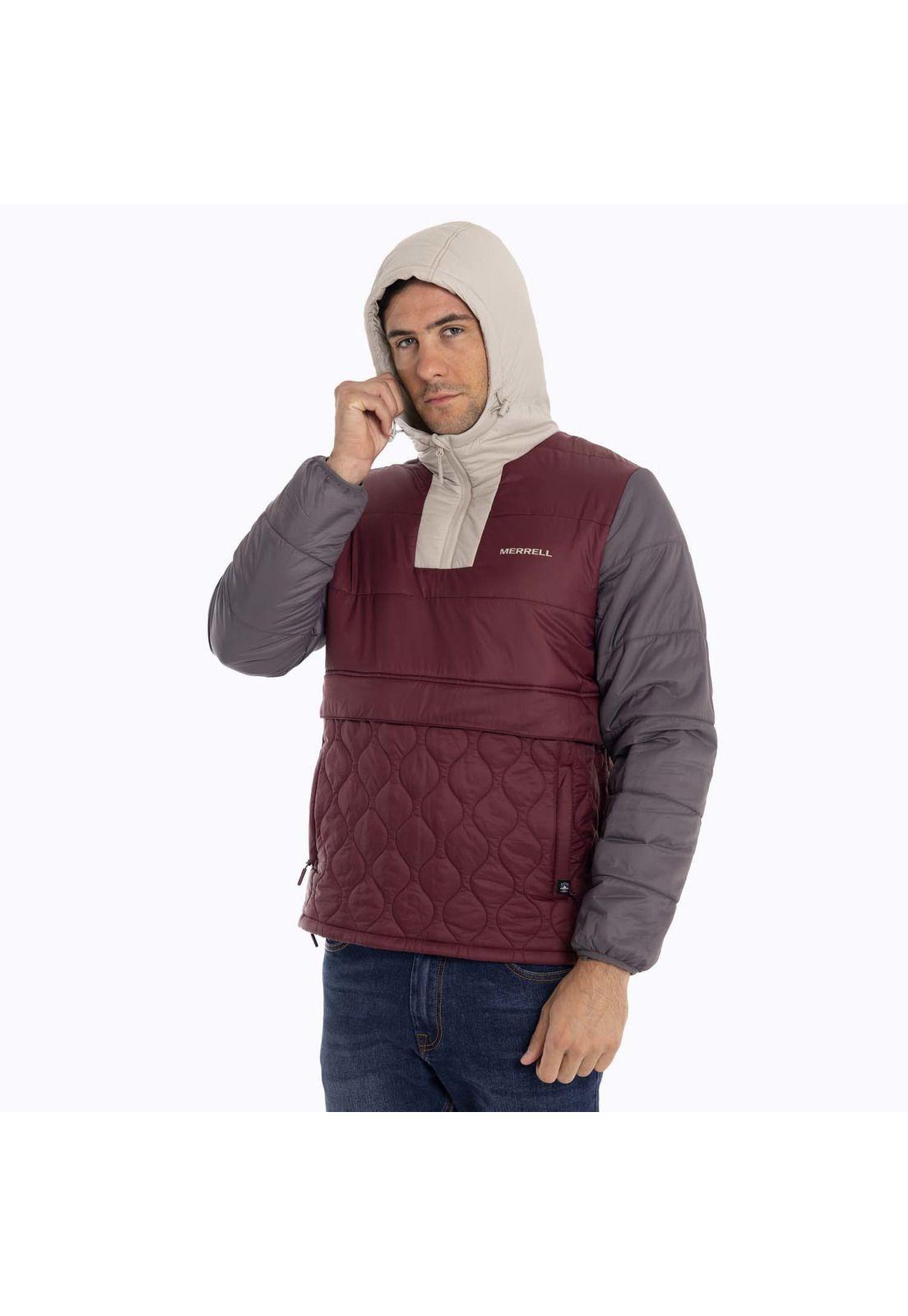 Parka Hombre Mid Zipper Burdeo Merrell-1