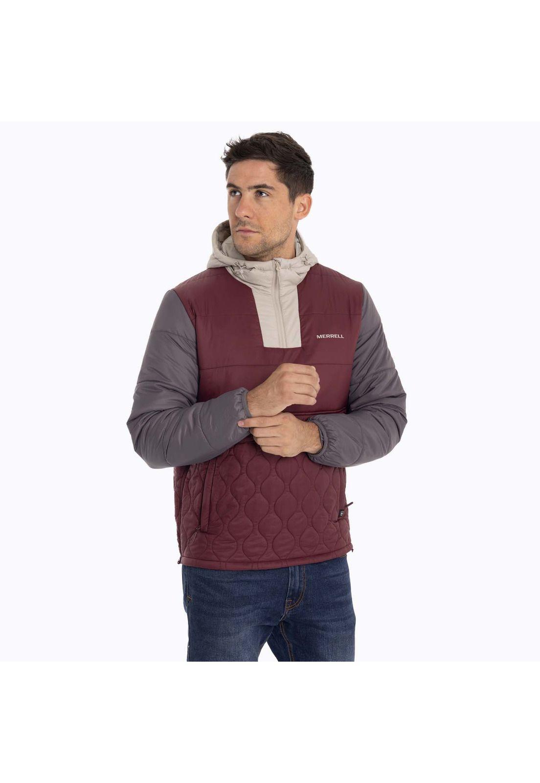 Parka Hombre Mid Zipper Burdeo Merrell-3