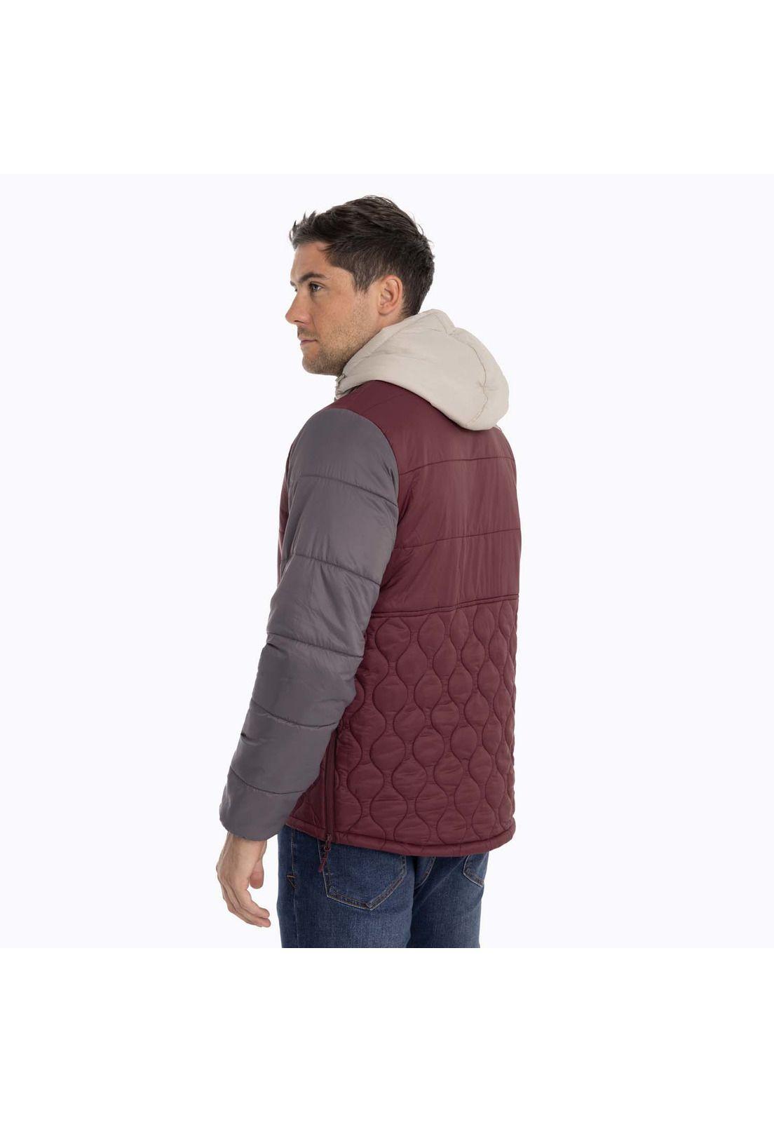 Parka Hombre Mid Zipper Burdeo Merrell-4