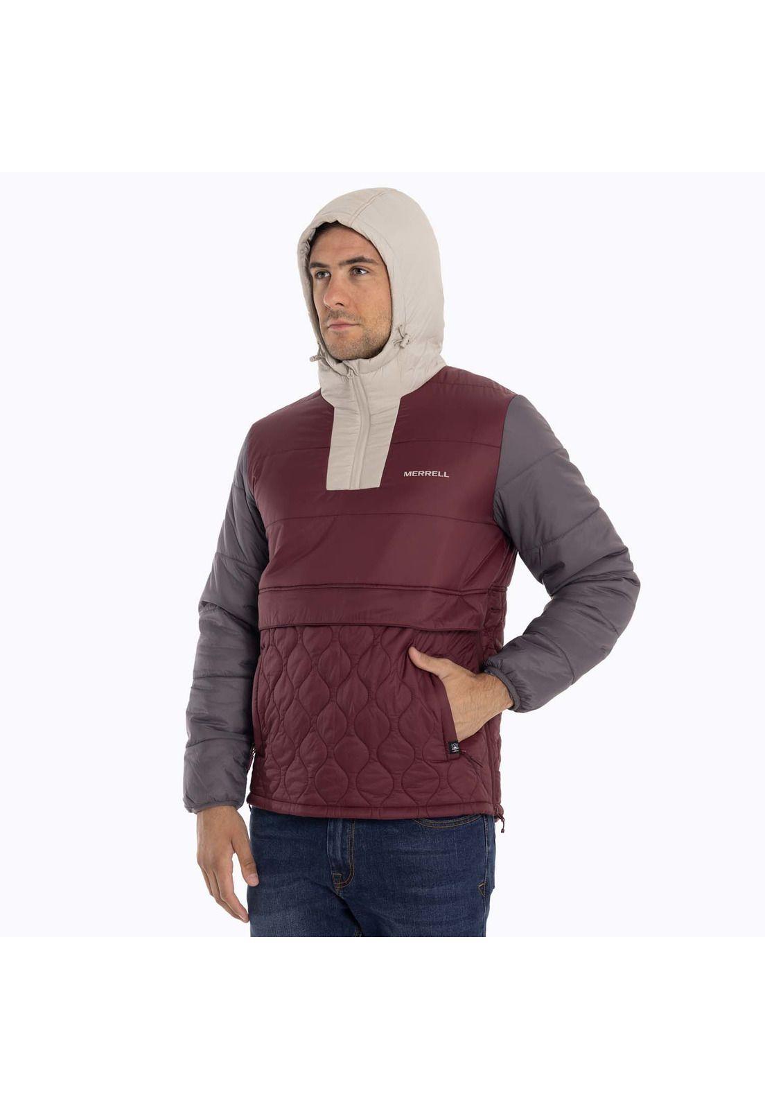 Parka Hombre Mid Zipper Burdeo Merrell-5