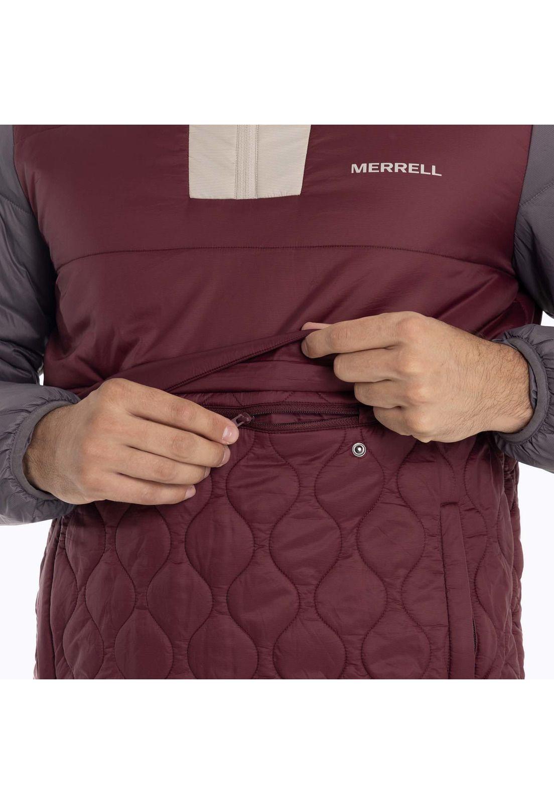 Parka Hombre Mid Zipper Burdeo Merrell-7