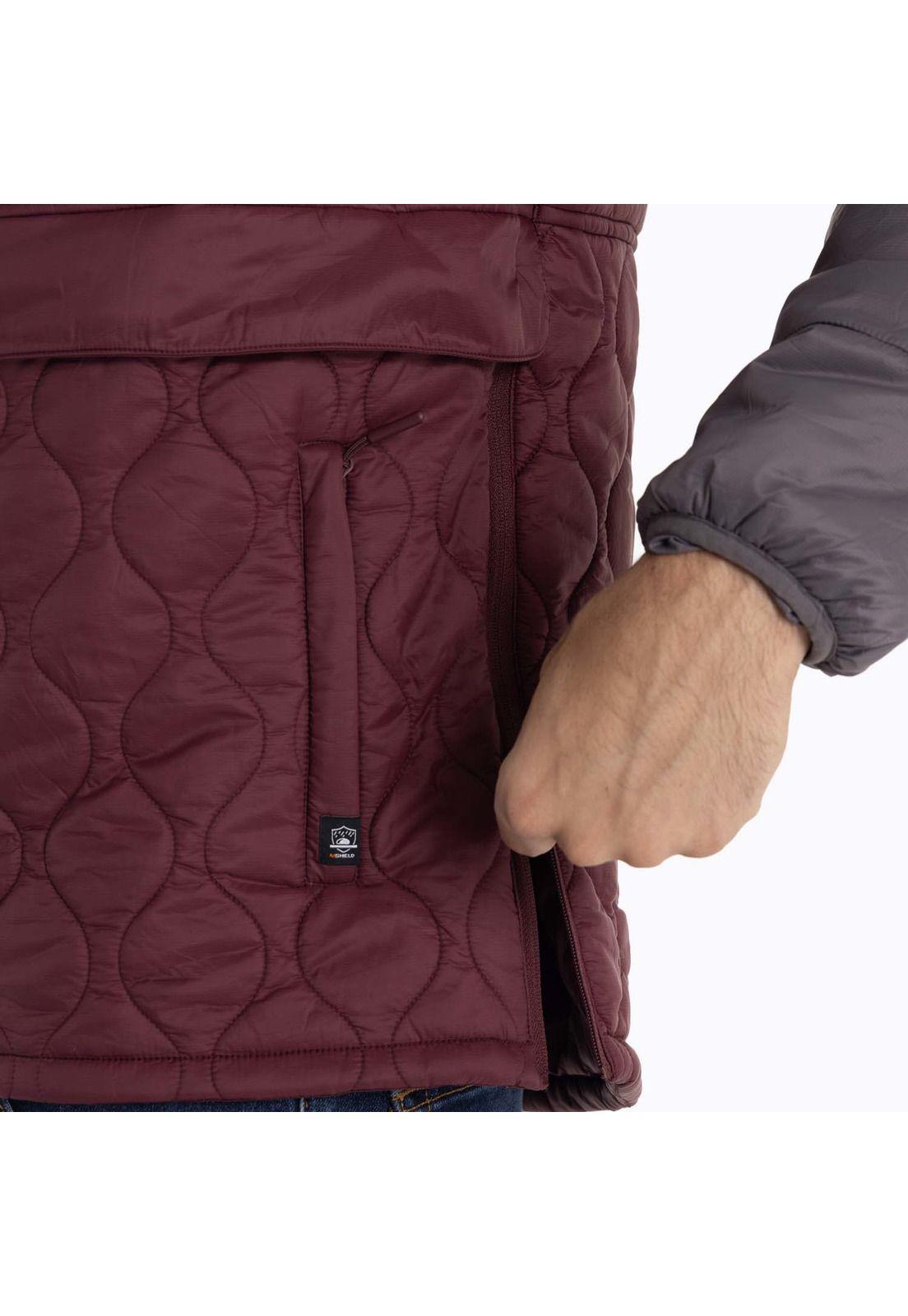 Parka Hombre Mid Zipper Burdeo Merrell-8