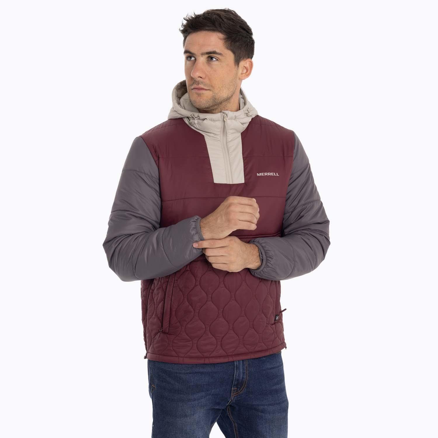 Parka Hombre Mid Zipper Burdeo Merrell-3