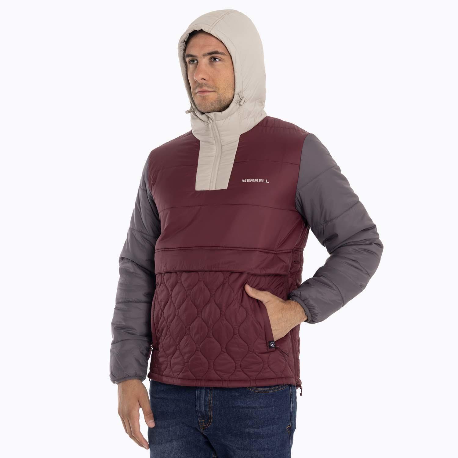 Parka Hombre Mid Zipper Burdeo Merrell-5