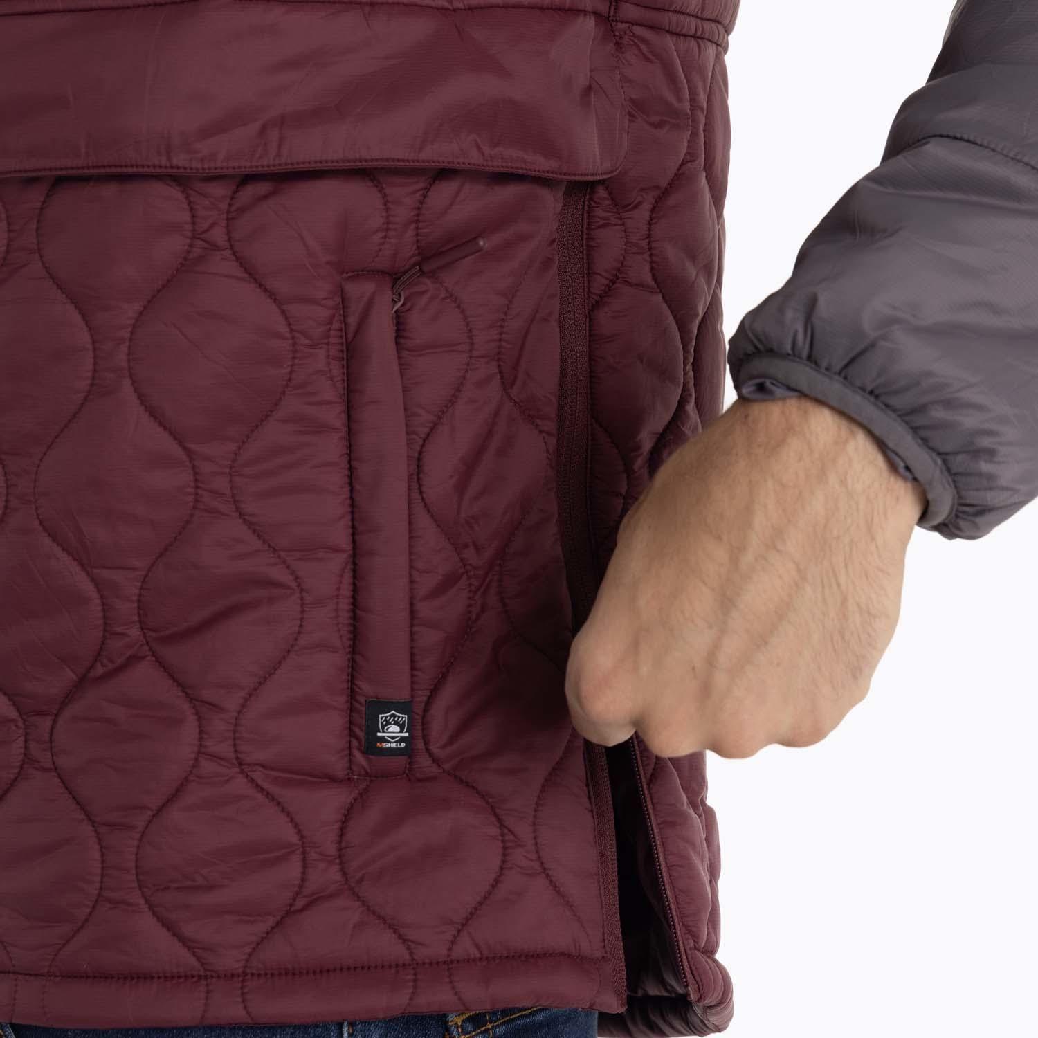 Parka Hombre Mid Zipper Burdeo Merrell-8