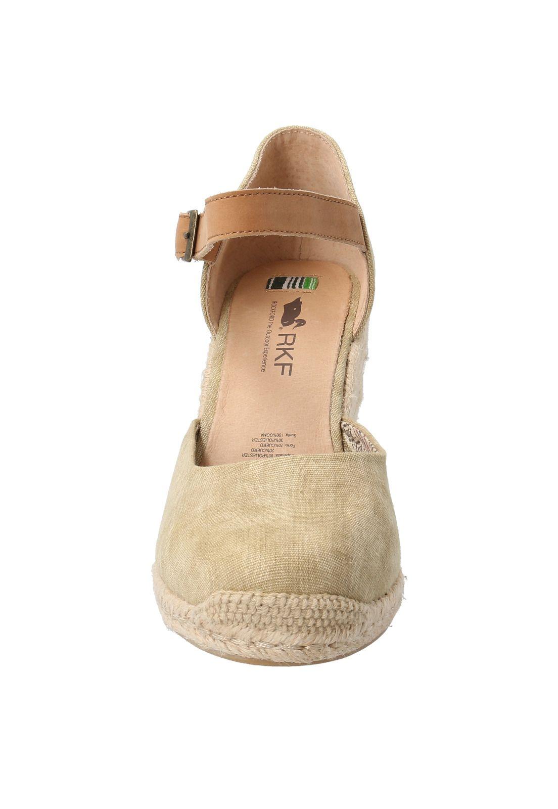 Sandalia Poliéster Claretta Beige Mujer Rockford-2