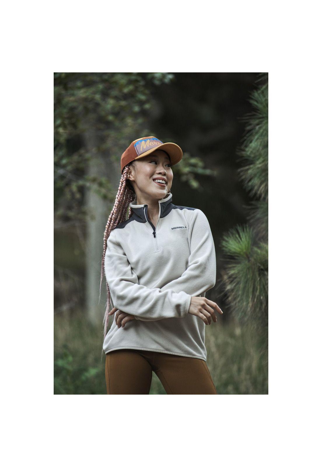 Polar W Terrain 1/4 Zip Gris Mujer-1