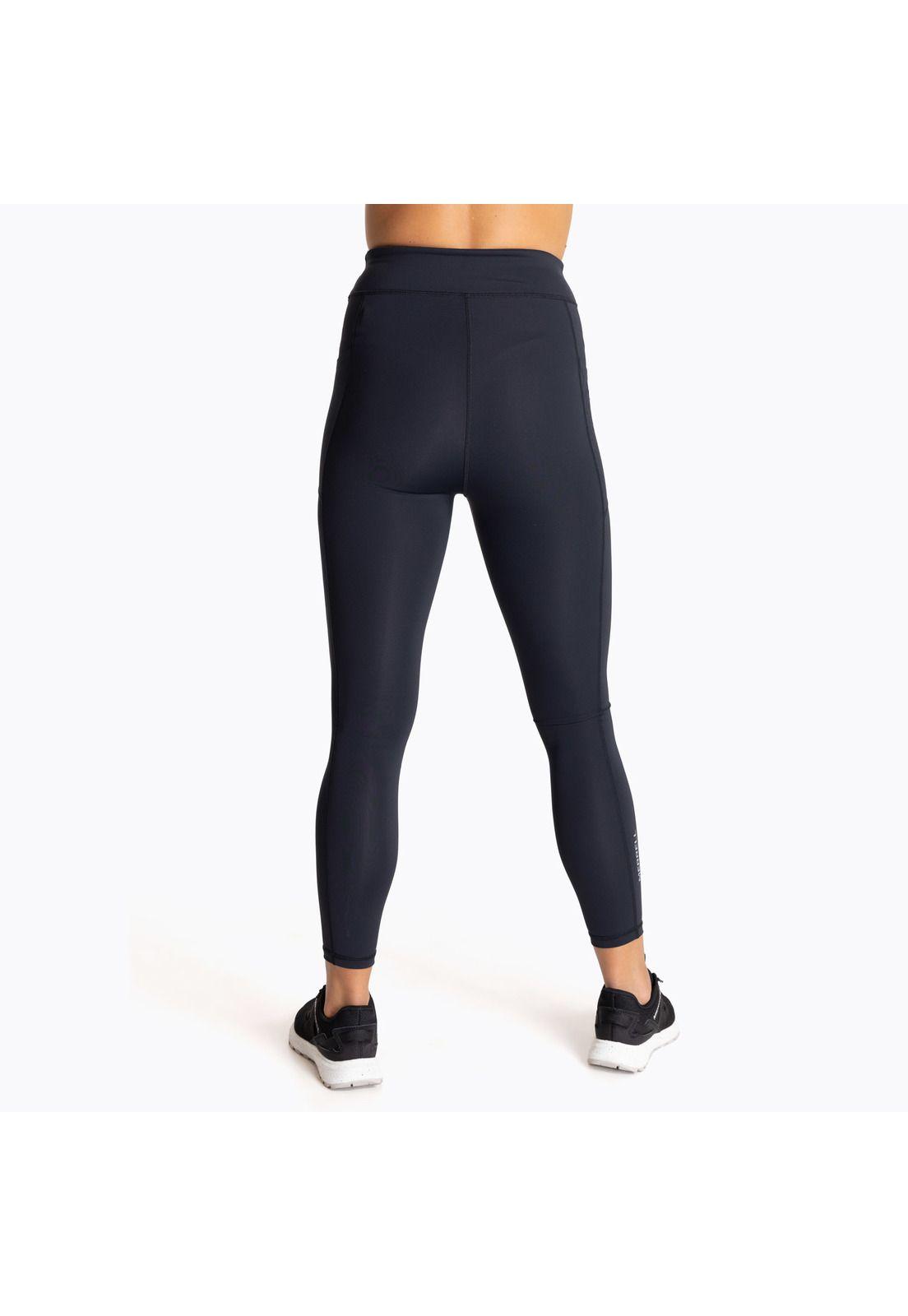 Calza Mujer Ankle Leggins Trail Running Negro-1