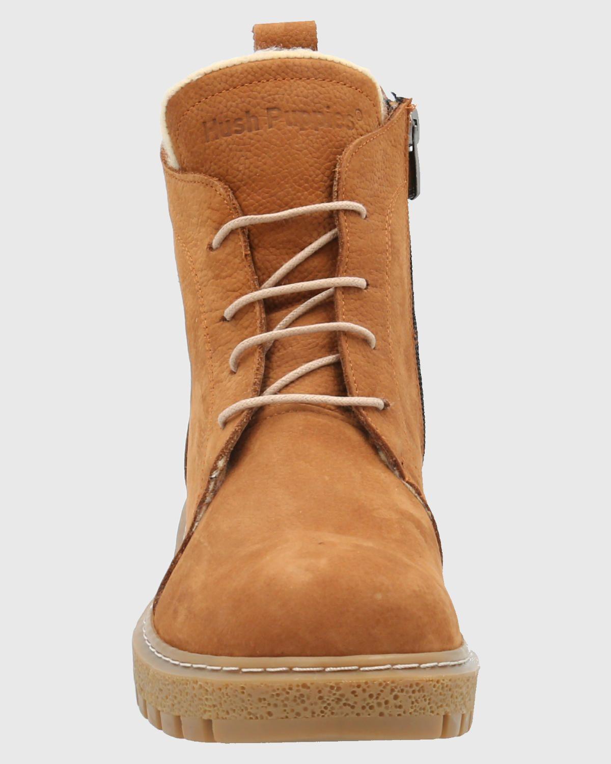 Botin Cuero Mujer Clere Café-3