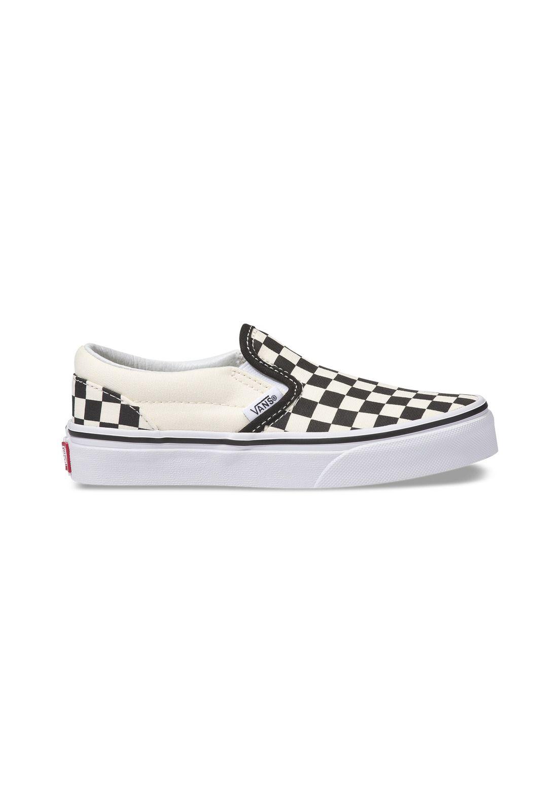 Zapatilla Niño Classic Slip-On (Checkerboard)Black-4