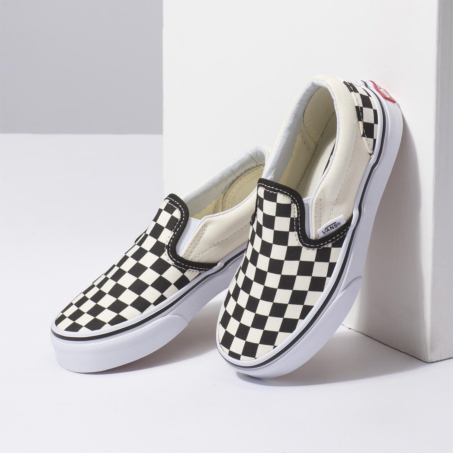 Zapatilla Niño Classic Slip-On (Checkerboard)Black-3