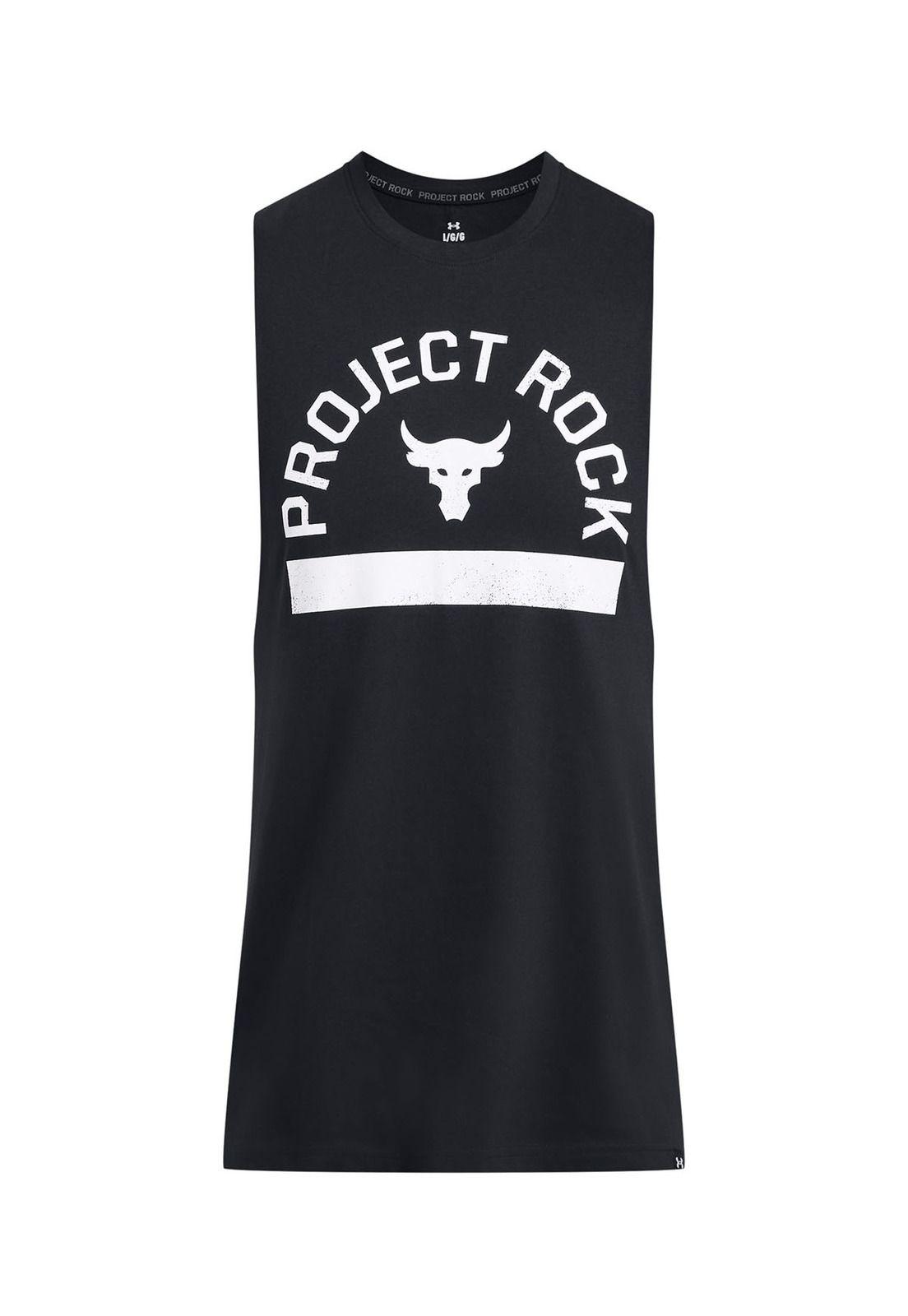 Polera sin manga PjtRck Payoff hmbre Negro-0