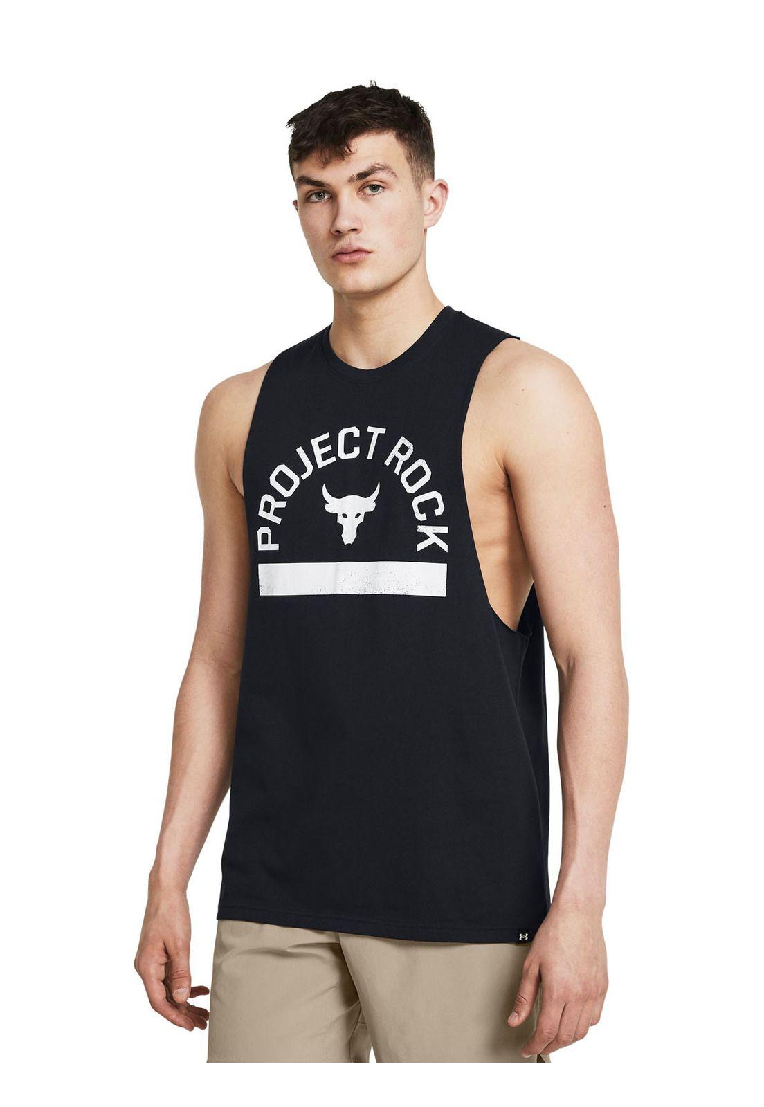Polera sin manga PjtRck Payoff hmbre Negro-3