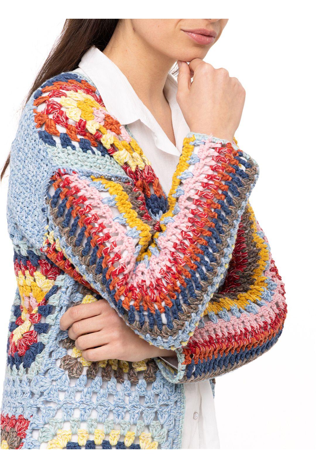 Sweater Algodón Orgánic Positano Celeste Mujer-5