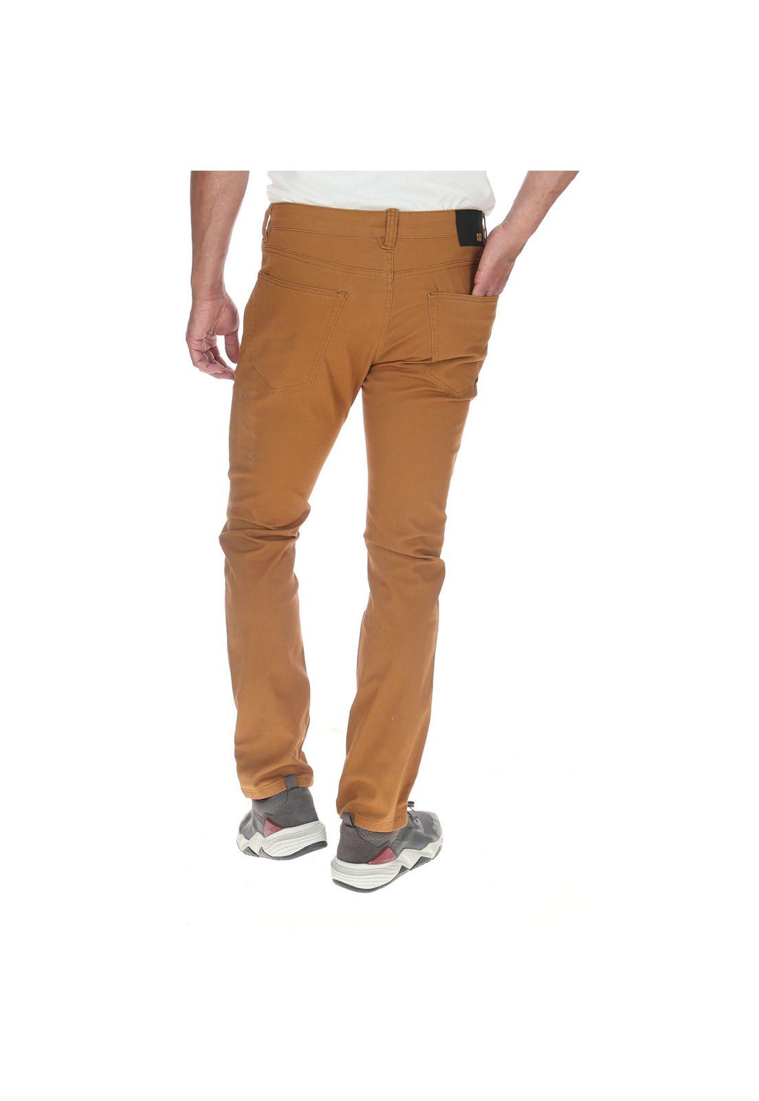 Pantalón Hombre Ninety Eight Overdye Slim Bronce-2