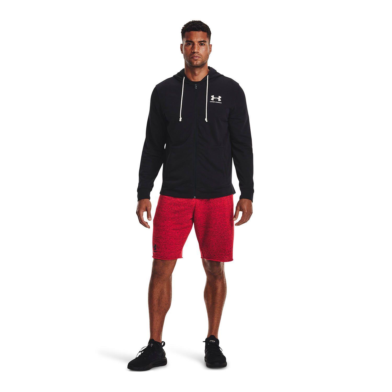 Polerón full zip Rival Terry hombre Negro-5